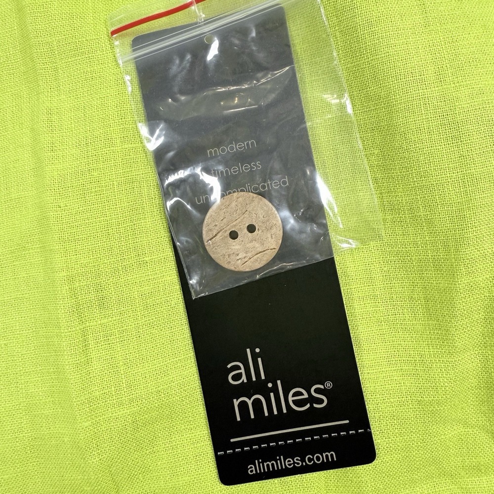 Ali Miles Lime Womens Cropped Linen Blend Pockets Wide Leg Artsy Fringe Pants 2X - Picture 14 of 16